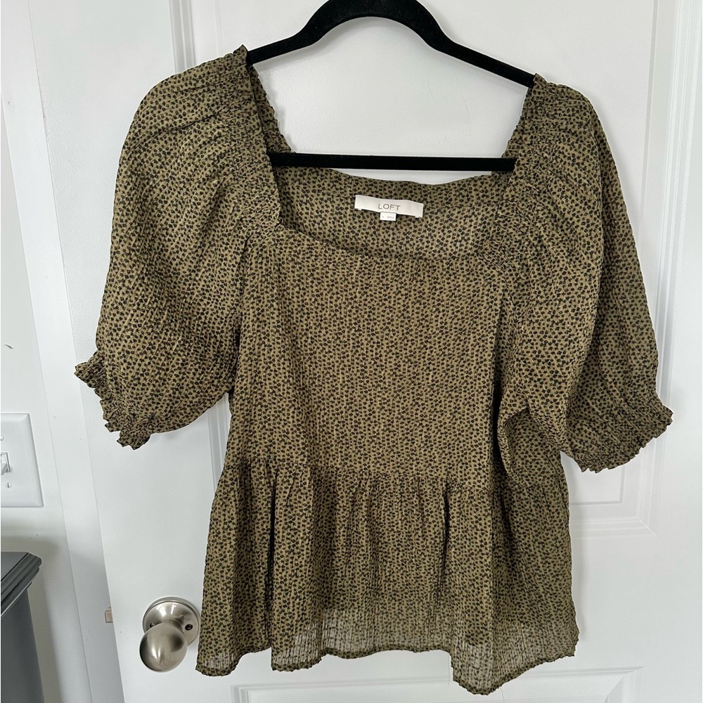 LOFT Peplum Top
